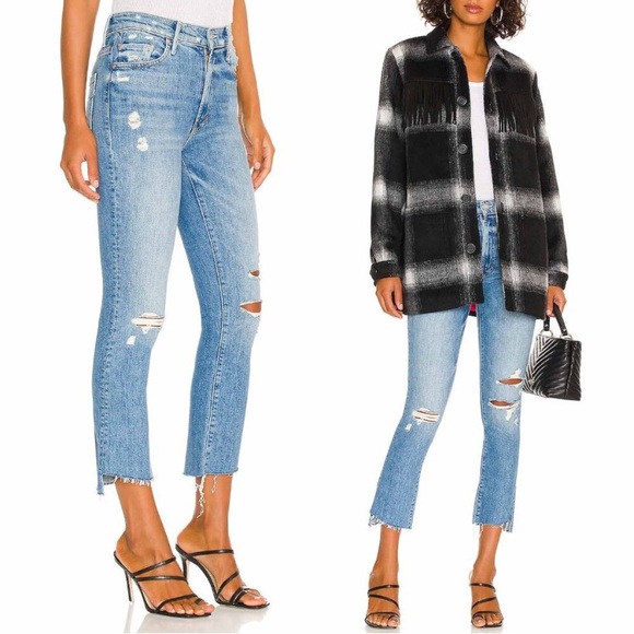 Mother Superior Jeans The Insider Crop Step Fray Holy Melancholy size 26 - Picture 4 of 14